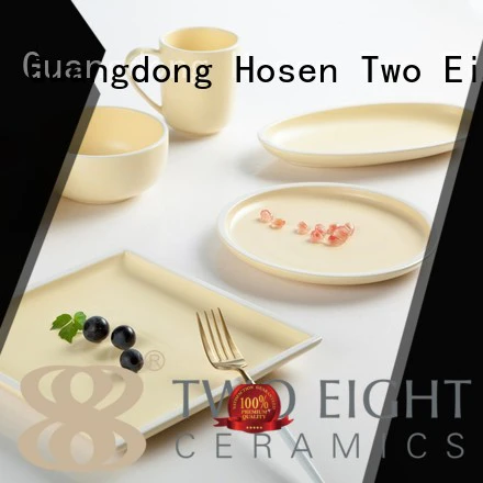 su classic 16 piece porcelain dinner set oragne bone Two Eight Brand