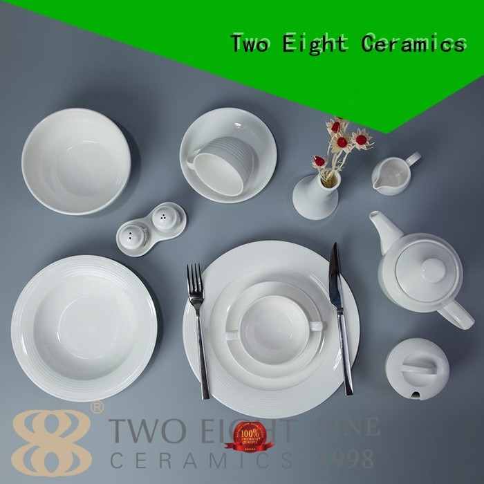 Two Eight Brand quan fang white porcelain tableware casual supplier