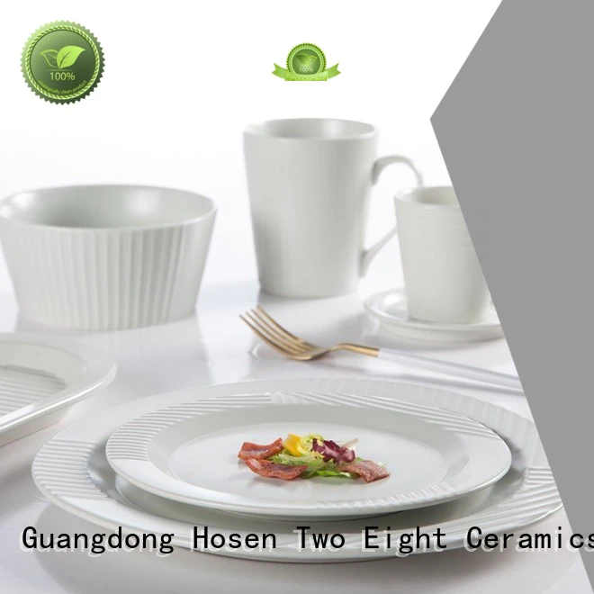 Two Eight brown unbreakable restaurant plates from China for home