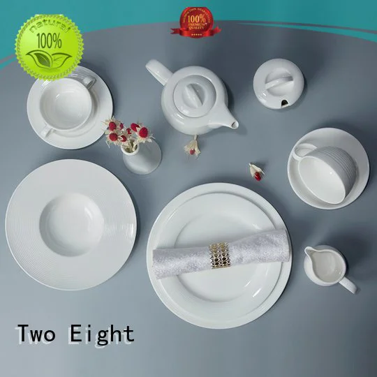 white porcelain tableware home white dinner sets Two Eight Brand