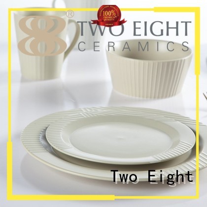 dinner brown white Two Eight Brand two eight ceramics supplier