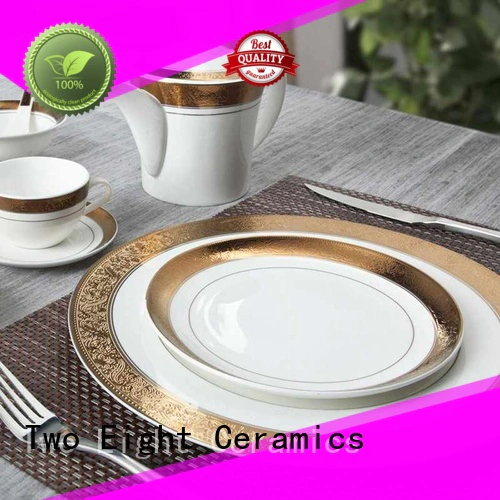 Two Eight flower restaurant china dinnerware factory price for dinning room