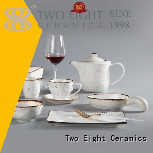 Wholesale smoothly 16 piece porcelain dinner set decal Two Eight Brand