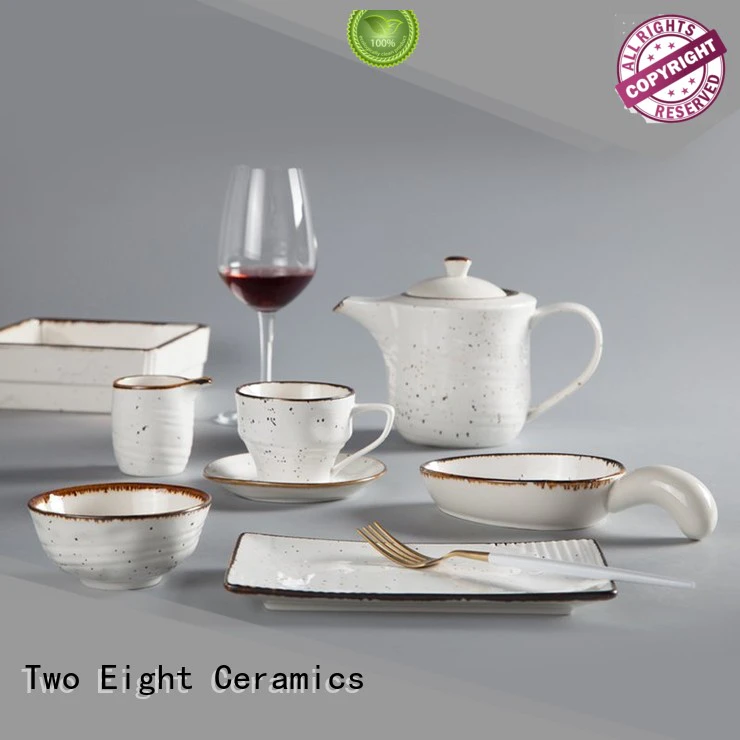 pink french porcelain dinnerware sets customized for dinning room Two Eight