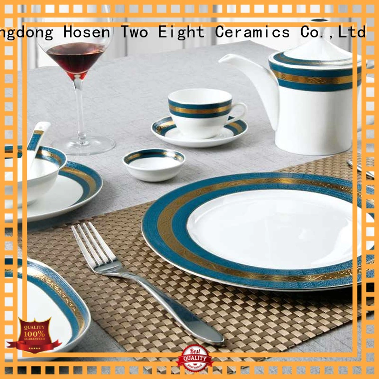 Two Eight tableware fine bone china tea set supplier for hotel