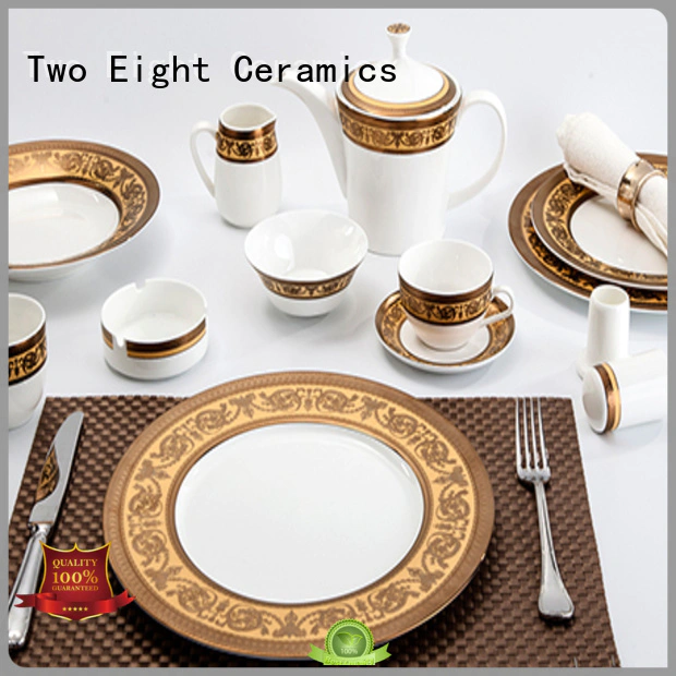 fine white porcelain dinnerware silver two eight ceramics gloden company