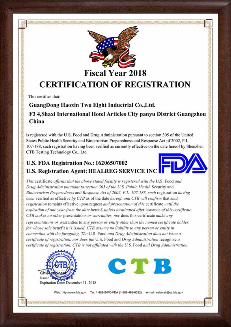 Best Fda Registration Certificate Manufacture