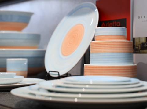 Colorful Porcelain Dinnerware Set Show-TC04\TC05 Series From Hosen Two Eight Ceramics