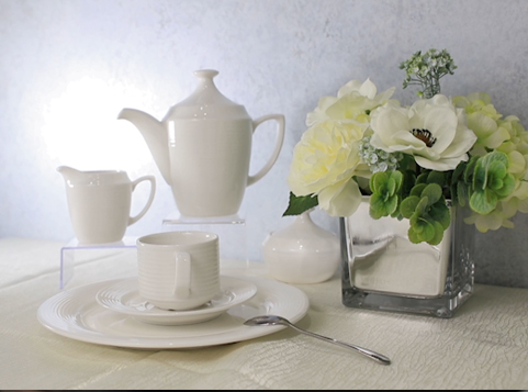 White Ceramic Dinnerware Set -TW01