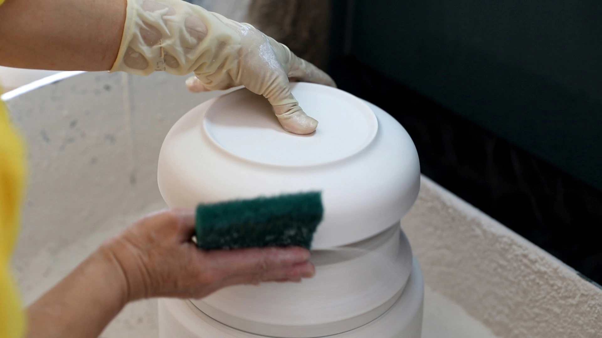 Ceramic factory production process - repairing water