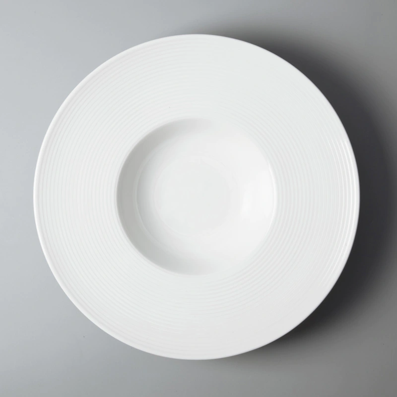 Two Eight German style custom restaurant dinnerware customized for dinning room