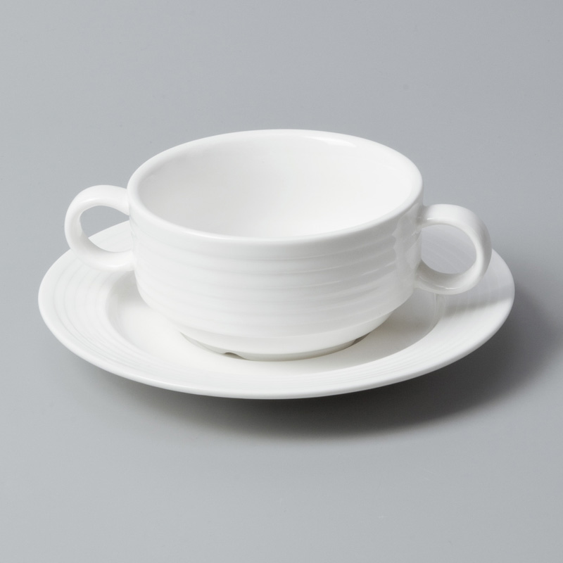 Two Eight royal french white porcelain dinnerware sample for hotel-7