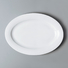 Two Eight Italian style white porcelain dinnerware sets series for bistro