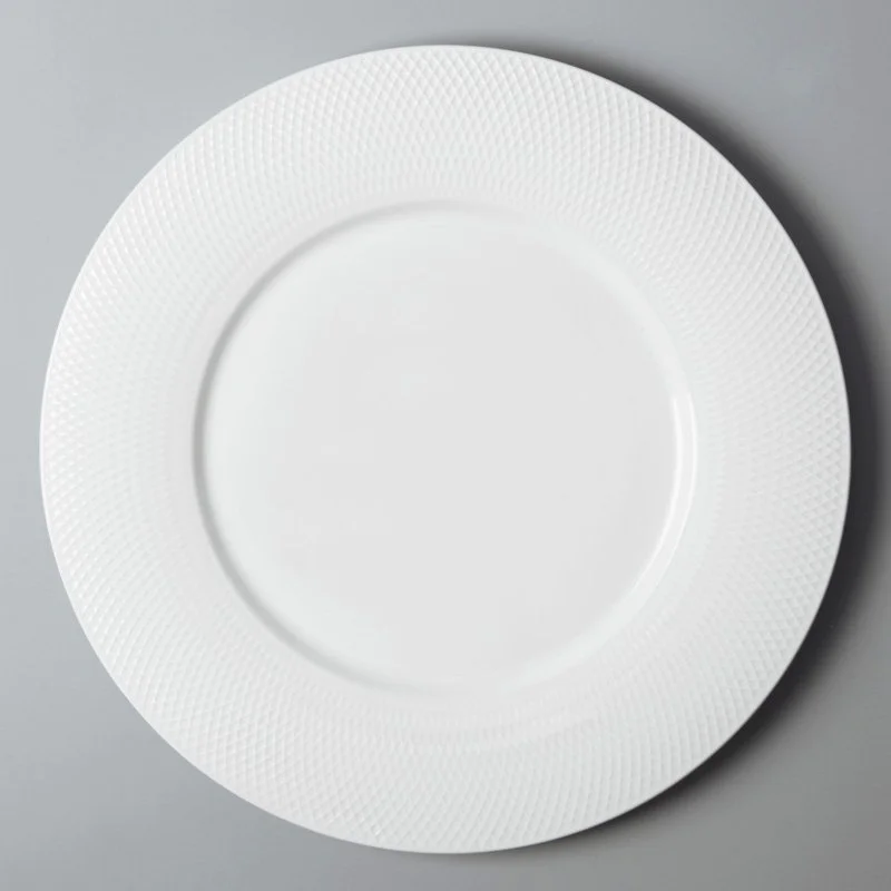 Italian style modern white porcelain dinnerware bulk for dinning room Two Eight