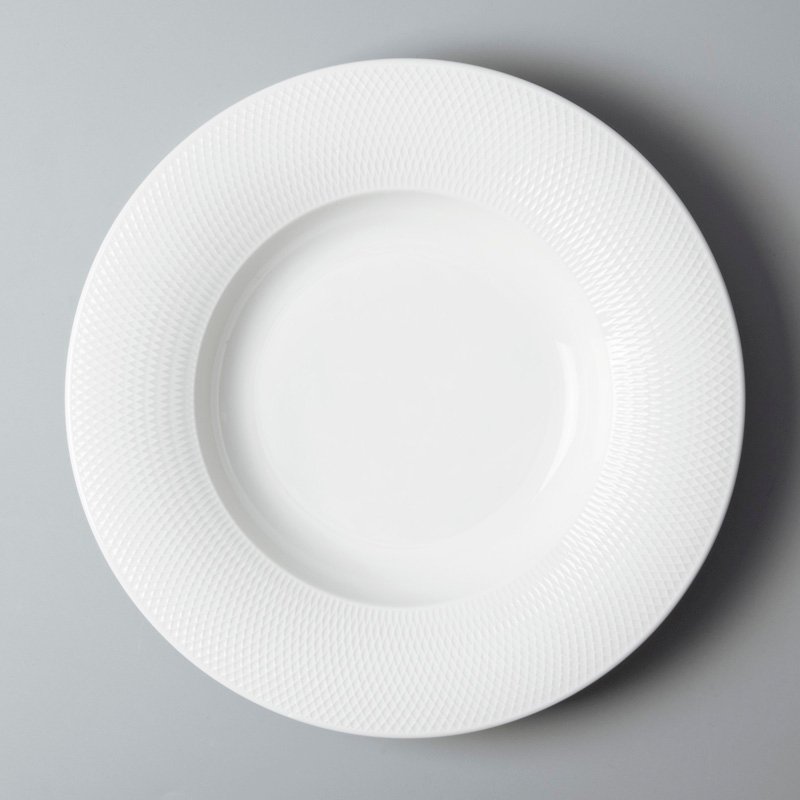 rim french white porcelain dinnerware french style for bistro Two Eight-4