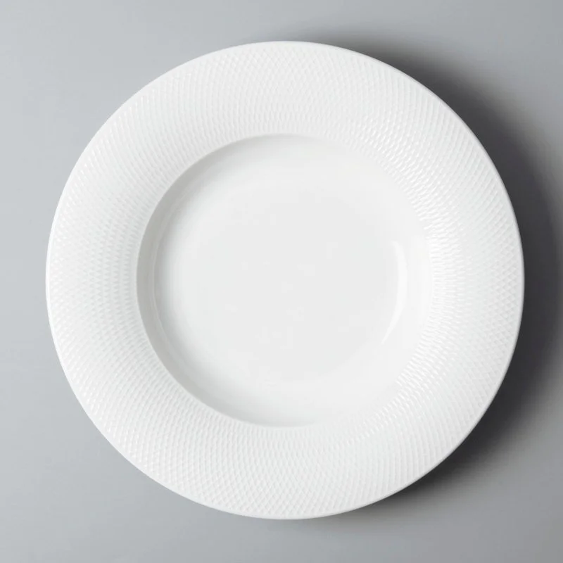 rim french white porcelain dinnerware french style for bistro Two Eight