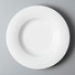Two Eight smooth white china dinnerware sets Italian style for kitchen