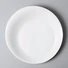 Two Eight ivory porcelain dishes made in china rim for kitchen