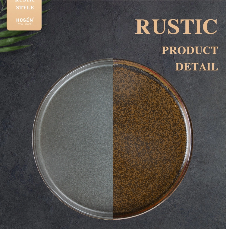 RUSTIC COLLECTION - 2021 New Color Porcelain Dinnerware Set for Restaurant