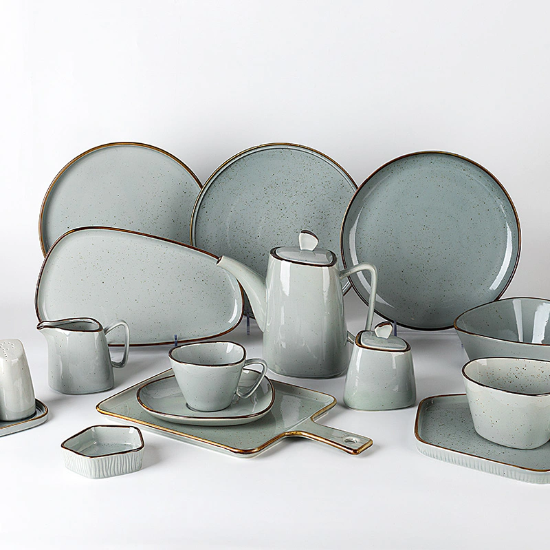 Geometry Gray Collection - 2021 Color Glazed Dinnerware for Restaurant