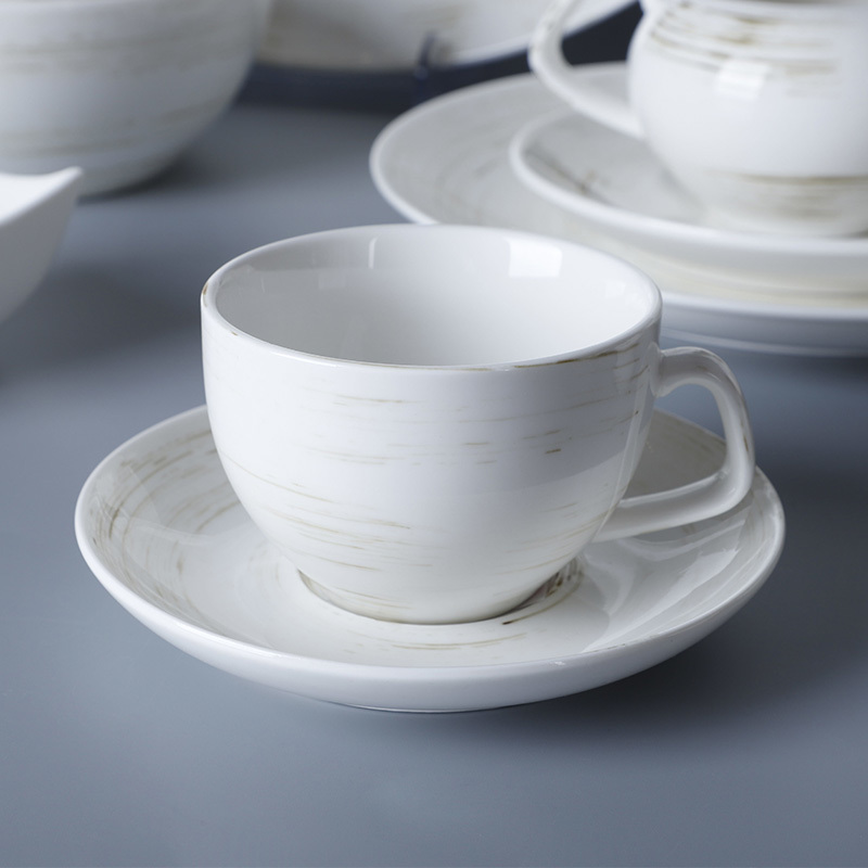 Time Imprint Collection (White)- 2021 Color Glazed Dinnerware for Hotel, Restaurant and Cafe