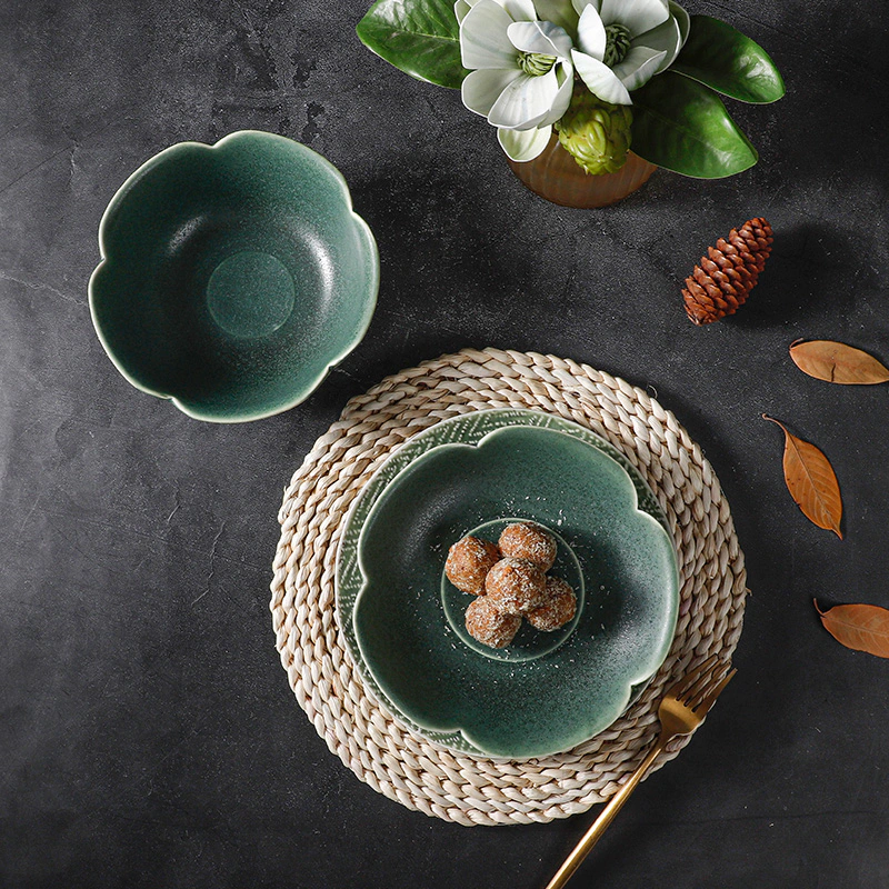 QINGLI Collection - The color of the green series showed the fancy style of tableware. The texture collection is the interpretation of modern Asia and the new generation of dinnerware art. You deserve the fancy tableware.