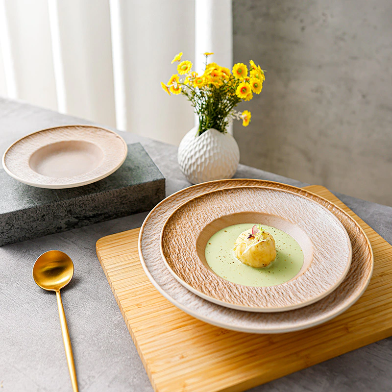 Stone Grain Collection - 2021 New Color Glazed Dinnerware for Restaurant