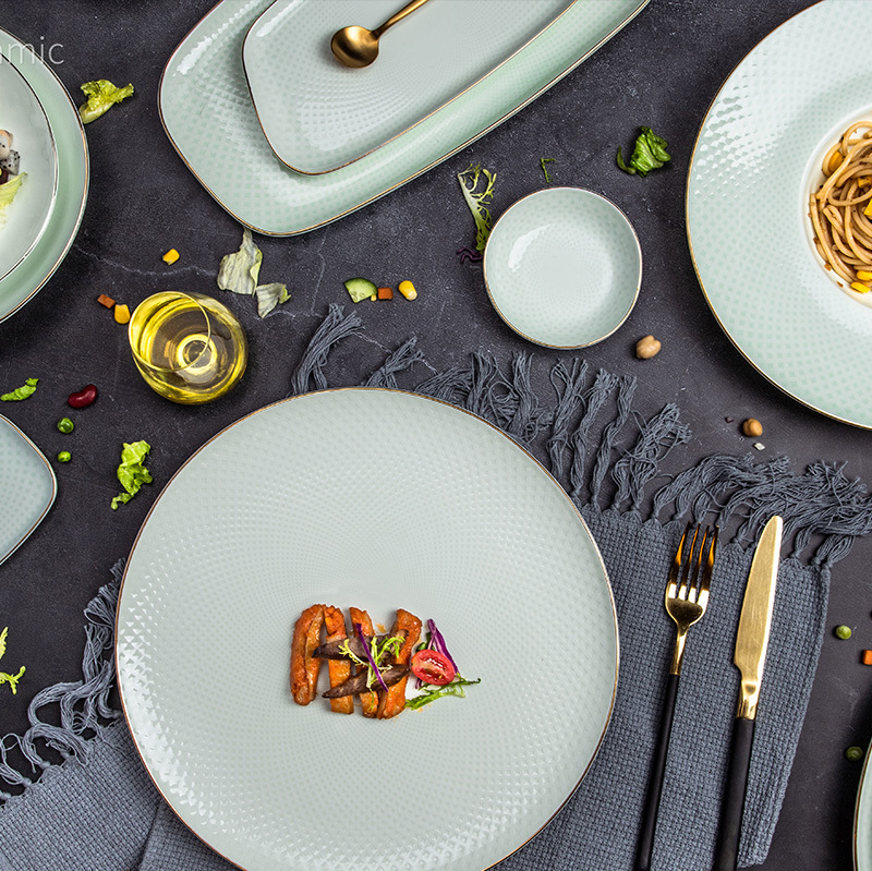 Kaleidoscope Collection (Jade Color) - 2021 Luxury Dinnerware for Hotel Restaurant