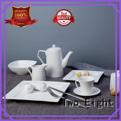 Two Eight stock high quality porcelain dinnerware directly sale for bistro
