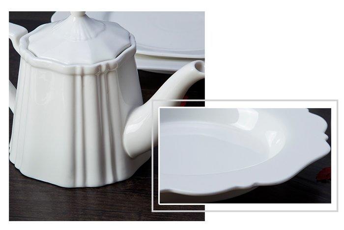 Two Eight square white dinnerware German style for hotel-1