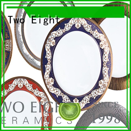Two Eight decal restaurant plates wholesale wholesale for home