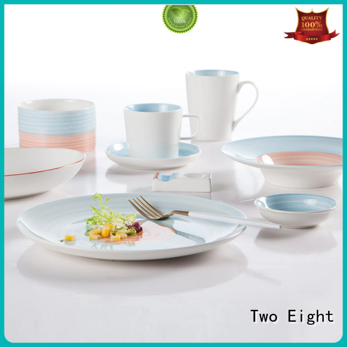 colorful ceramic dinnerware sets white series for kitchen