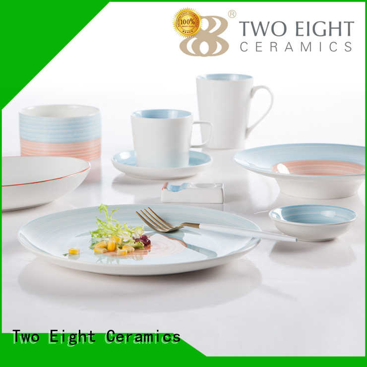cream country modern Two Eight Brand 16 piece porcelain dinner set manufacture