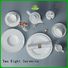 french Quality Two Eight Brand quan two eight ceramics white embossed style